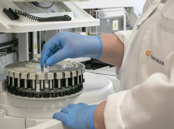 Tubos de colheitas Laboratório de Análises Clínicas na Cintramédica