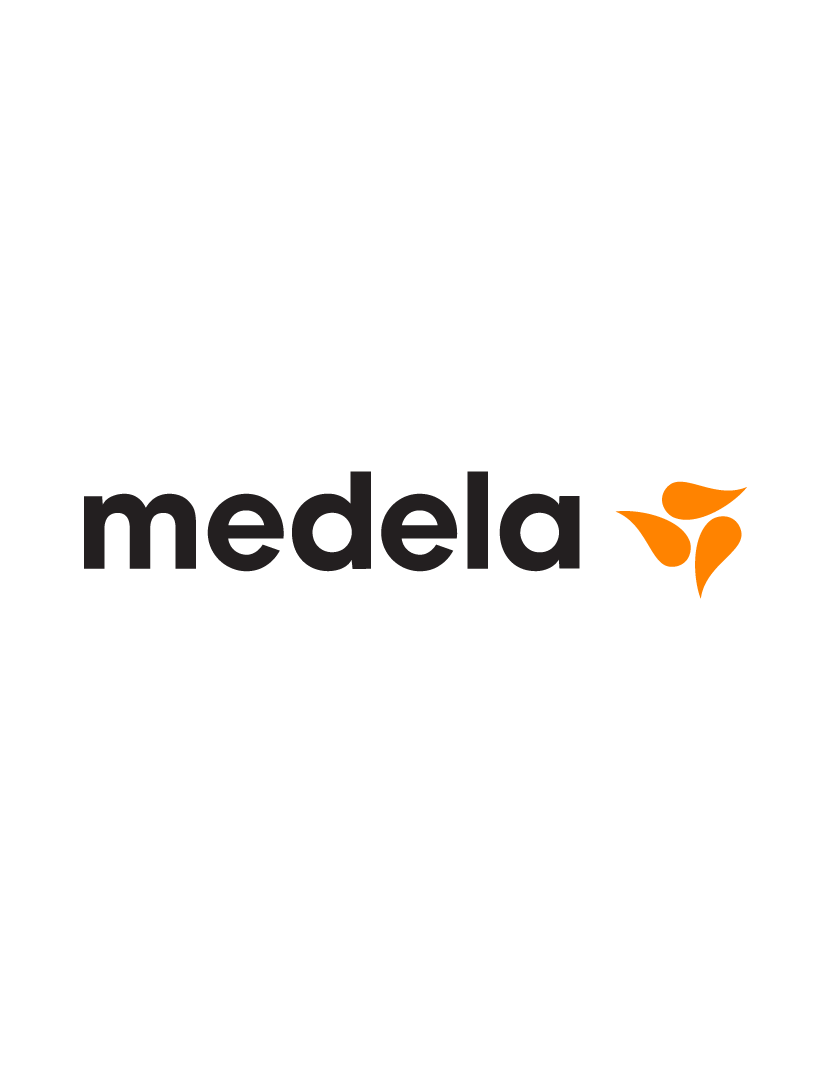 logotipo da marca Medela, produtora de extrator de leite materno com grau hospitalar parceiro do curso de preparação para o parto na Cintramédica 
