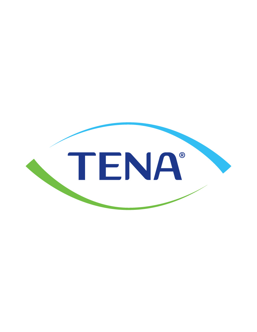 Logo da marca TENA, parceira do curso de preparação para o parto da Cintramédica. Logótipo TENA, especialista em produtos de higiene e saúde íntima