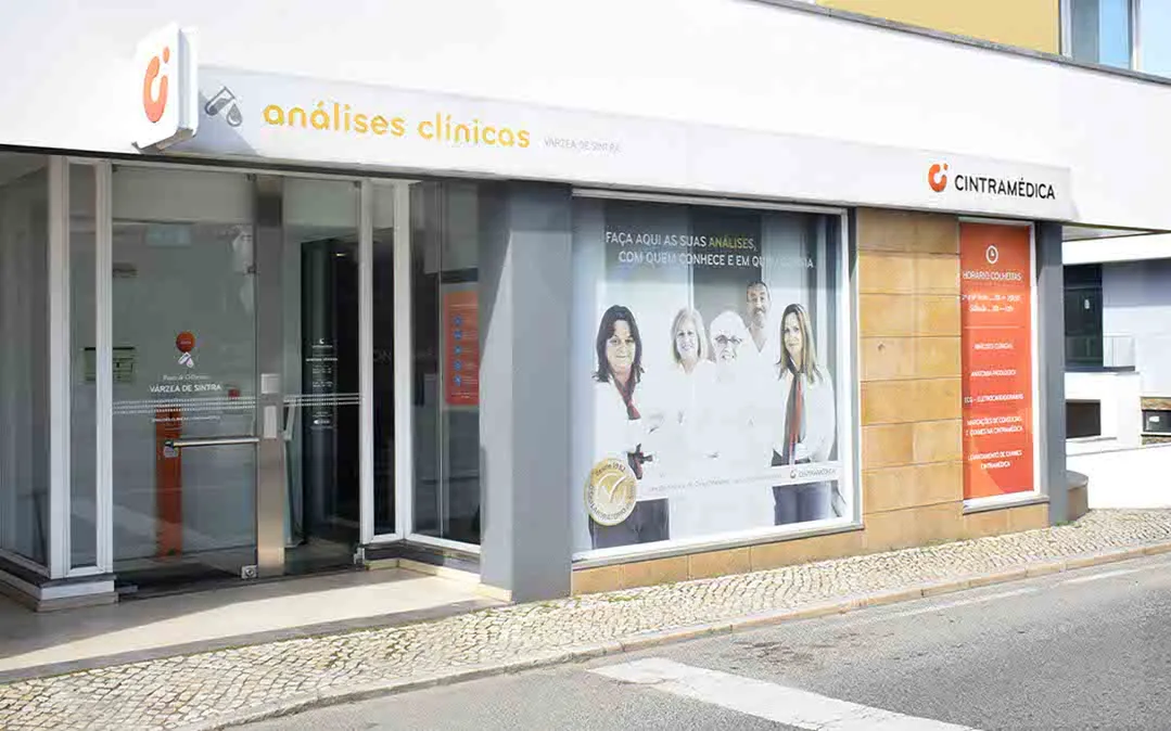 fachada do posto de colheitas da Cintramédica da Várzea de Sintra 